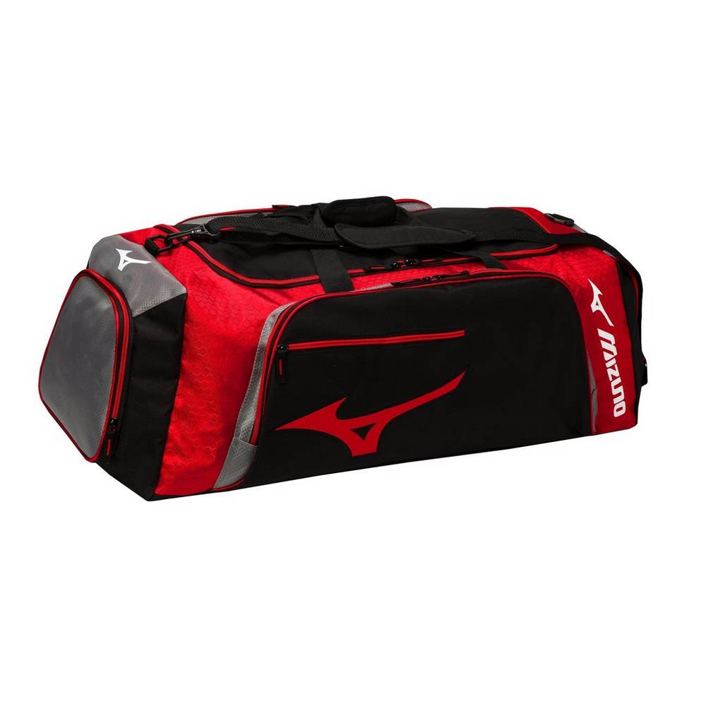 Mizuno Men's Tornado Duffle Volleyball Bag Black/Red (470160-XLO)